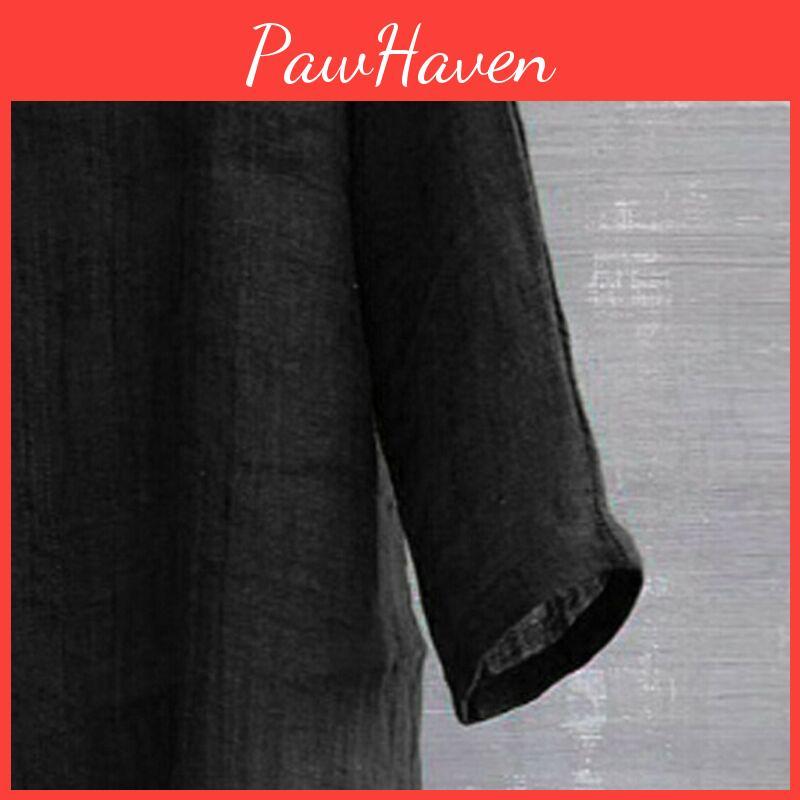 Premium Men's Linen Long Sleeve Shirt For Summer With Cool Loose Casual Design M-3xl