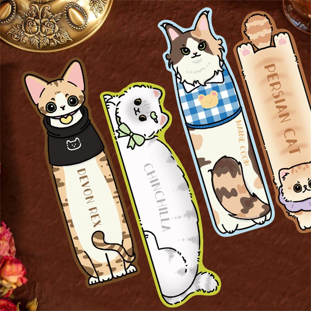 30 Stück Katzen Tier Papier Lesezeichen 1,6x5,6 Zoll Lesezeichen Buchseiten-Trenner für Buchliebhaber Leser Lehrer Schüler