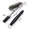 Removable Head Handle Stainless Steel Barbecue Cleaning Brush