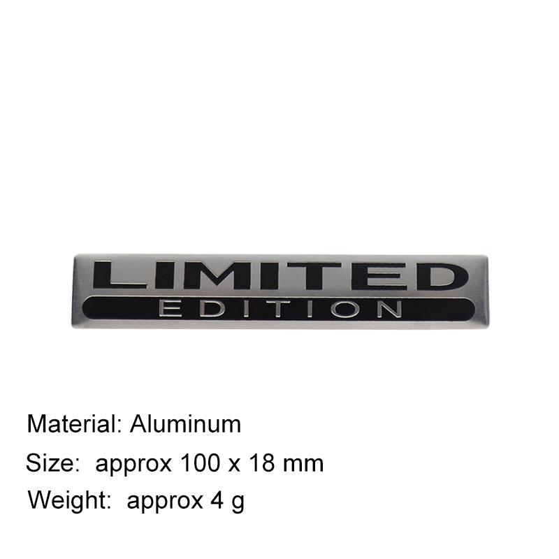 

Алюминиевая наклейка на багажник автомобиля, ограниченная серия, эмблема для мотоцикла, наклейки, тюнинг автомобиля, украшение silver-black