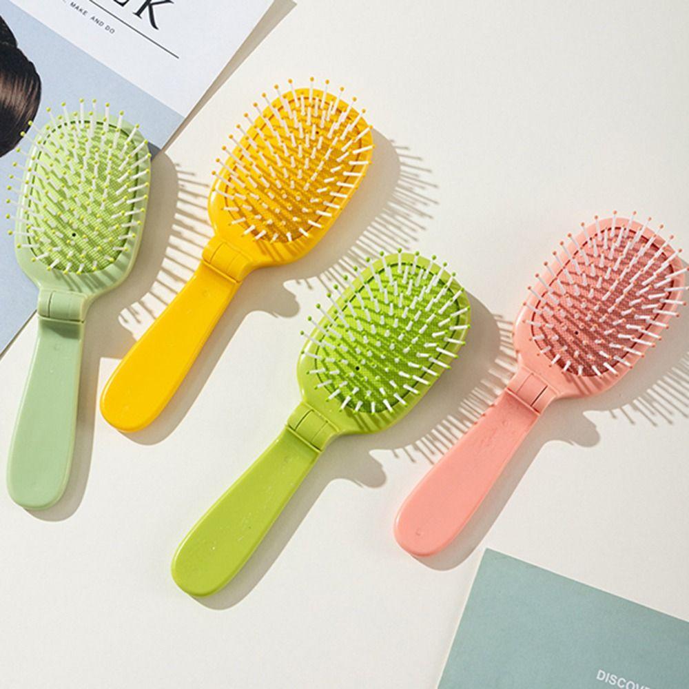 

Hairdressing Folding Air Cushion Comb Anti-static Mini Head Massager Comb Hair Care Tool Girl
