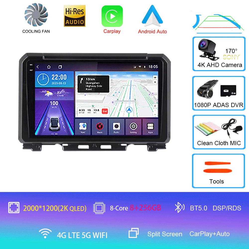 Android 14 For Suzuki Jimny 2018 2019 2020 Car Radio Multimedia Video Player Navigation GPS 5G WIFI DSP Carplay Auto 360 Camera