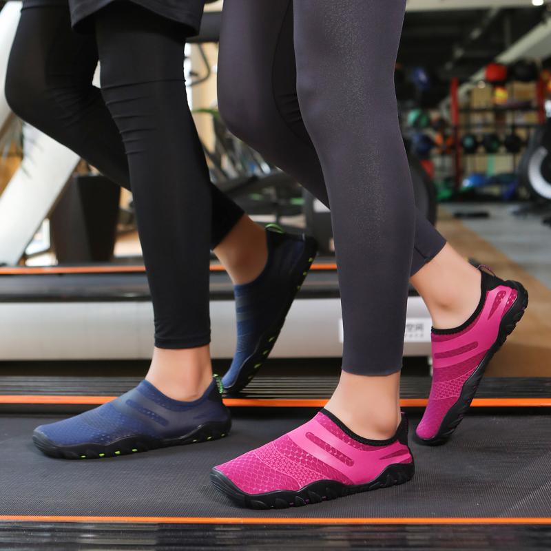 Fashion Pink Women Men Water Shoes Upstream Wading Swimming Barefoot Aqua Shoes Beach Seaside Gym Fitness Unisex Sneakers New