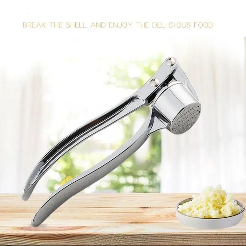 Garlic Press Garlic Smasher Squeezer Stainless Steel Manual Press Grinding Tool Handheld Ginger Mincer Tools Kitchen Accessories