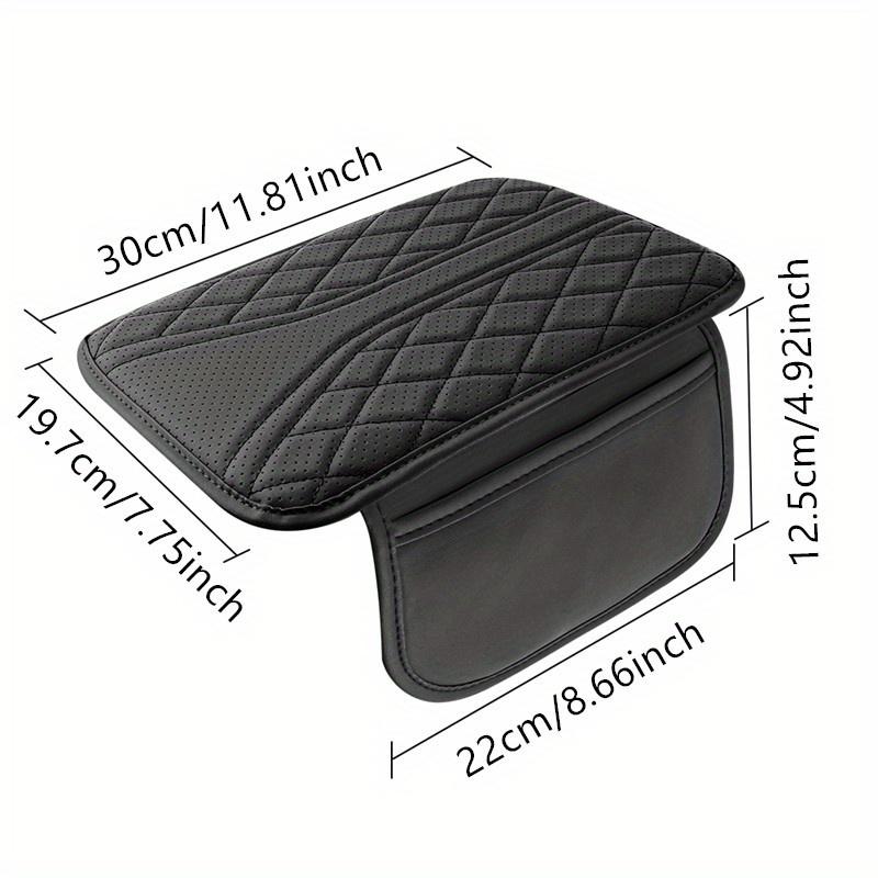 1pc Car Armrest Cushion with Side Storage Pocket, Fit Vehicle Interior Accessory, Vehicle Storage Solution | Stylish Armrest Cushion