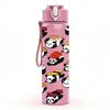 1PC Colorful Panda Toy Collection Pattern 750ml Color Plastic Sports Water Bottle Leakproof Flip Straw Lid Suitable for Sports Office Home Use
