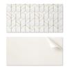 Self-Adhesive Vinyl Tiles with Print Geometric Line Pattern 6x60x30 Cm