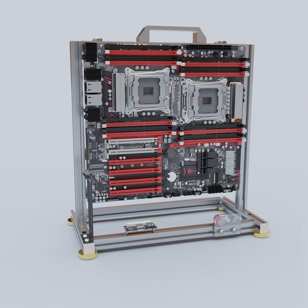 

Aluminum Alloy Open Frame PC Case DIY for Motherboard (4.EATX) білий