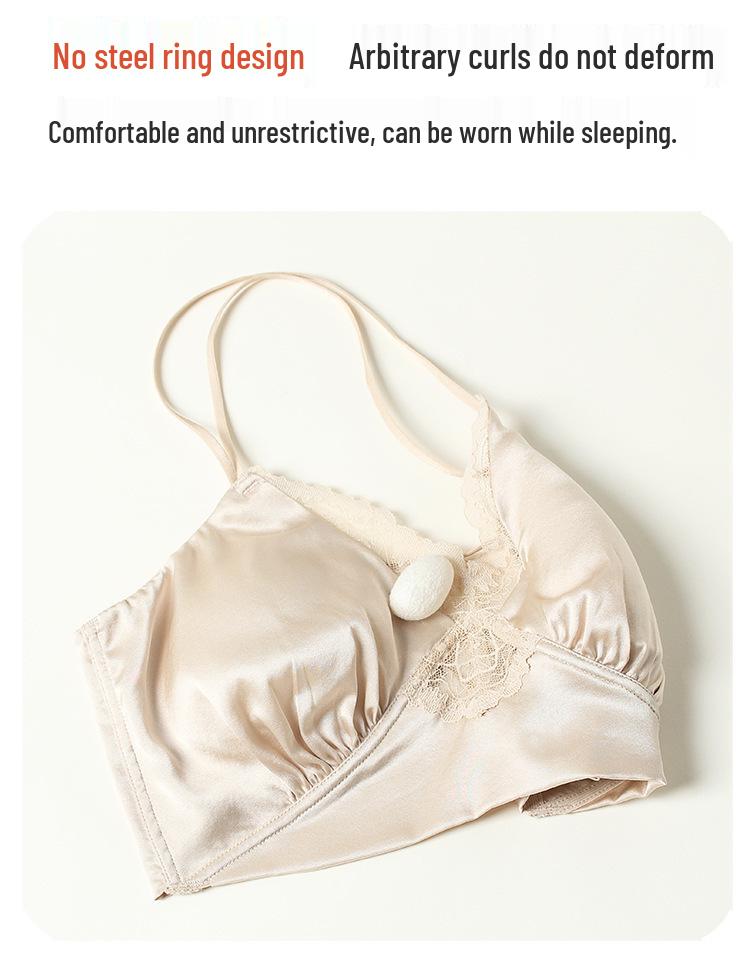 Lace Back Minimizing Camisole Bra - Wireless, Supportive Lingerie for Women