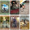 Artisian Cycling Metal Sign Bicycle Tin Plate Bike Decorative Plaque Sport Wall Decor Garage Bar Pub Club Hotel Cafe Kitchen
