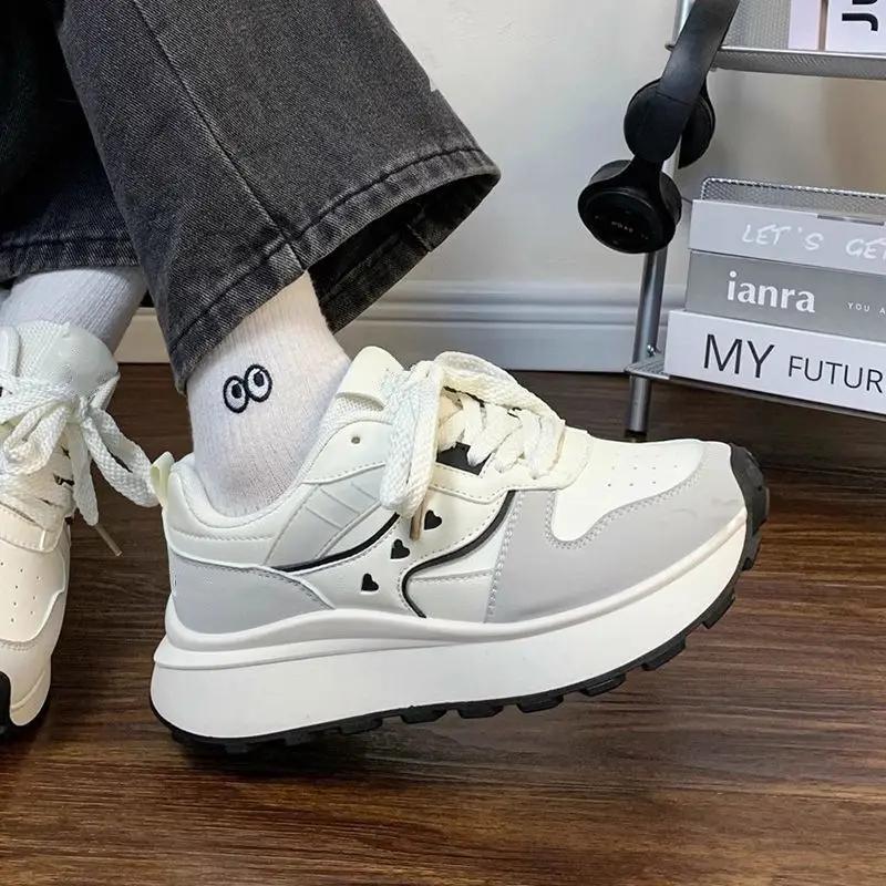 Lace Up Sneakers Shoes for Women 39 Stylish Original Designer Luxury Vulcanized Shoe High Quality Cheap Casual Woman Footwear