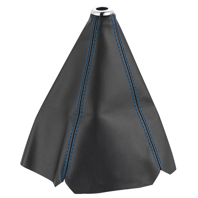 Universal Car Trim Tool Gear Shift PU Leather Collars Carbon Fiber Vehicle Manual Shifter Boot Dust Cover Gaiter Car Accessories