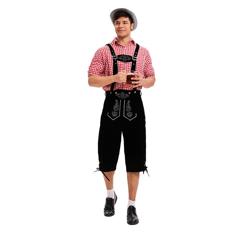 New suspender overalls adult men's carnival beer festival party handsome