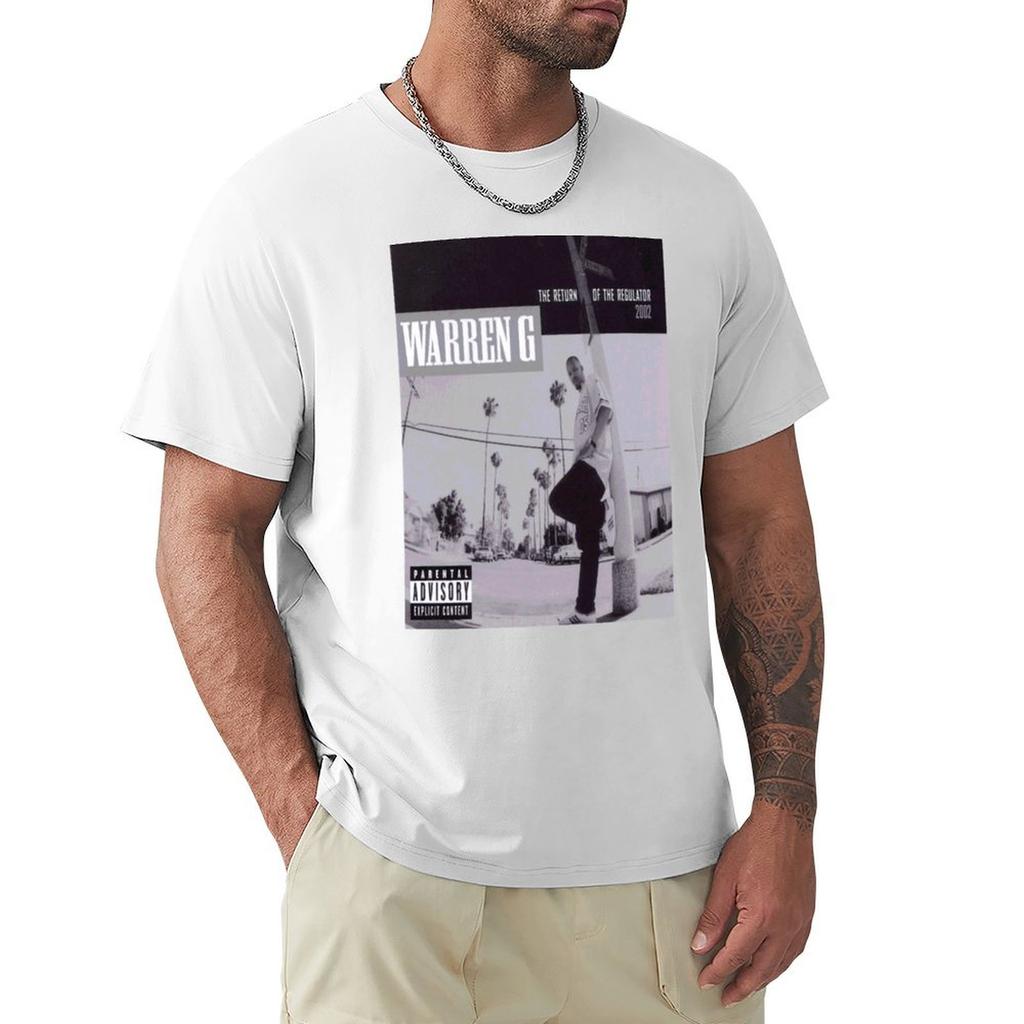 Warren G Return of the Regulator Design T-Shirt Einfaches lässiges Kurzarm-T-Shirt