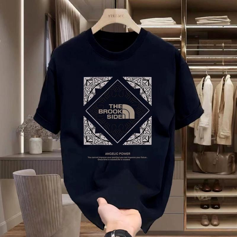 

Свободная оверсайз мужская хлопковая футболка с коротким рукавом, летний новый дизайн, американская топовая модель, тренд 4XL