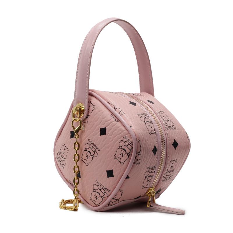 Trend New Light Luxury Temperament Hand-held Dice Small Bag Personalized Printing Foreign Style Advanced Sense Chain Messenger Women's Bag