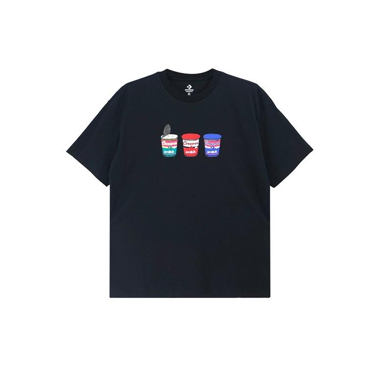 Converse Pics Applique Short-sleeve Tee Unisex Black 10020853-001 M