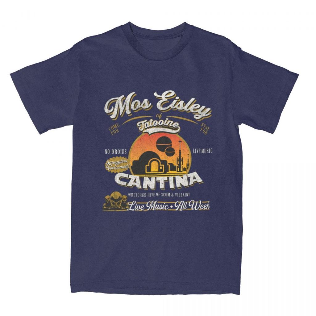 Couple T Shirt Mos Eisley Cantina Tatooine Dks T Shirts Galaxy Moon Summer Tee Shirt Vintage Print Cotton Tops Plus Size 6XL