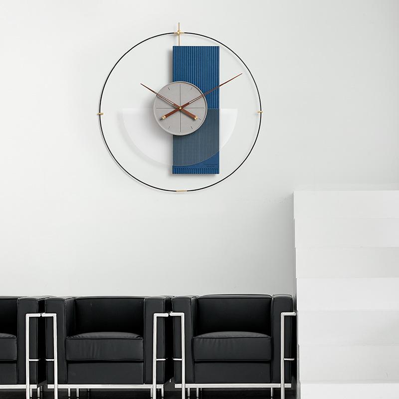 Wozoom Nordic Luxury Wall Clock - Modern Artistic Decor for Living Room