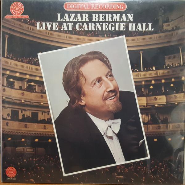 

LP Record LAZAR BERMAN Live At Carnegie Hall I2M35903 CBS Masterworks 1982 US Classical Used