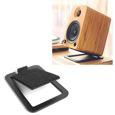 Metal Desktop Speaker Storage Rack 16° Tilt Computer Speaker Stand For Small Speakers(2Pcs Set)