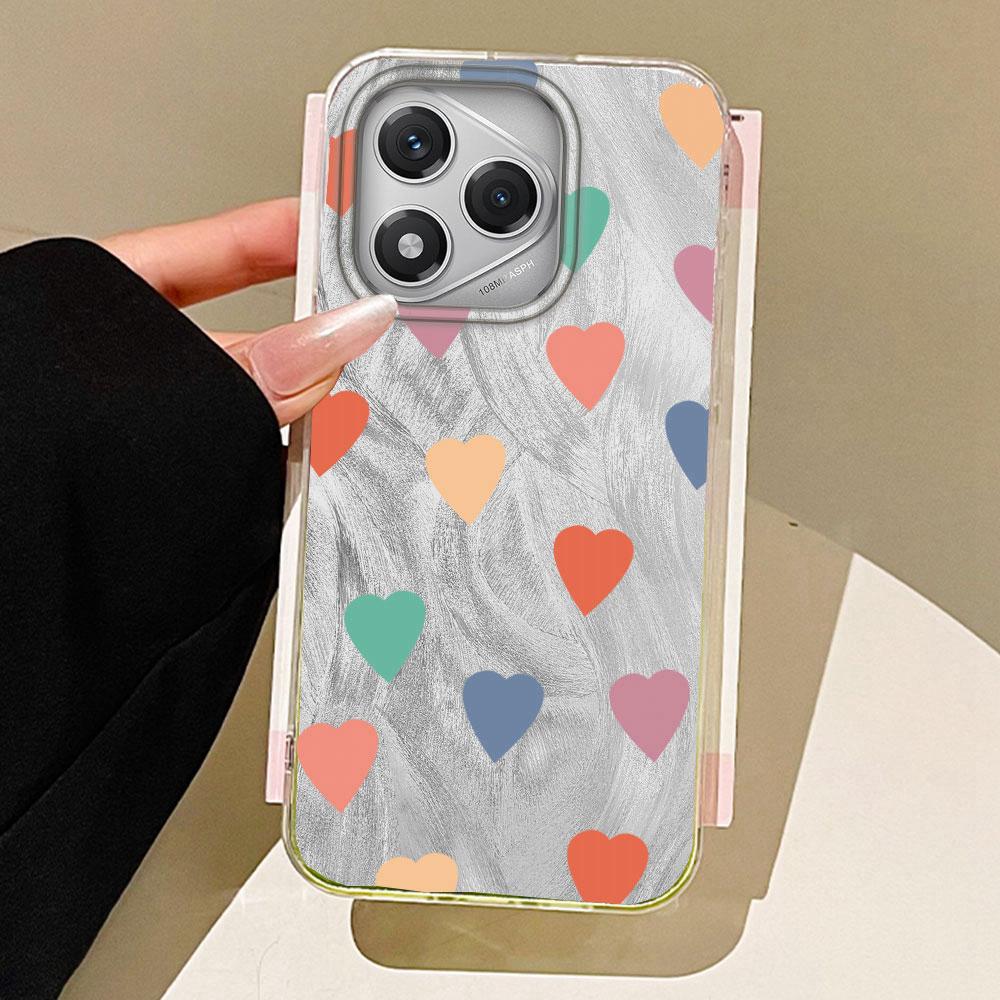 

Colorful Circularl Dots Women Girls Phone Case for Honor 400 200 90 Smart Pro Magic7 6 5 70 Lite X9a X9c X8b X8a X8c X7c Cover Honor 200 Lite білий