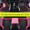 Car Floor Mats For Jeep Grand Cherokee WK WK2 2011 2012 2013 2014 2015 2016 2017 2018 Auto Full Set Leather Carpet Pads Foot Mat