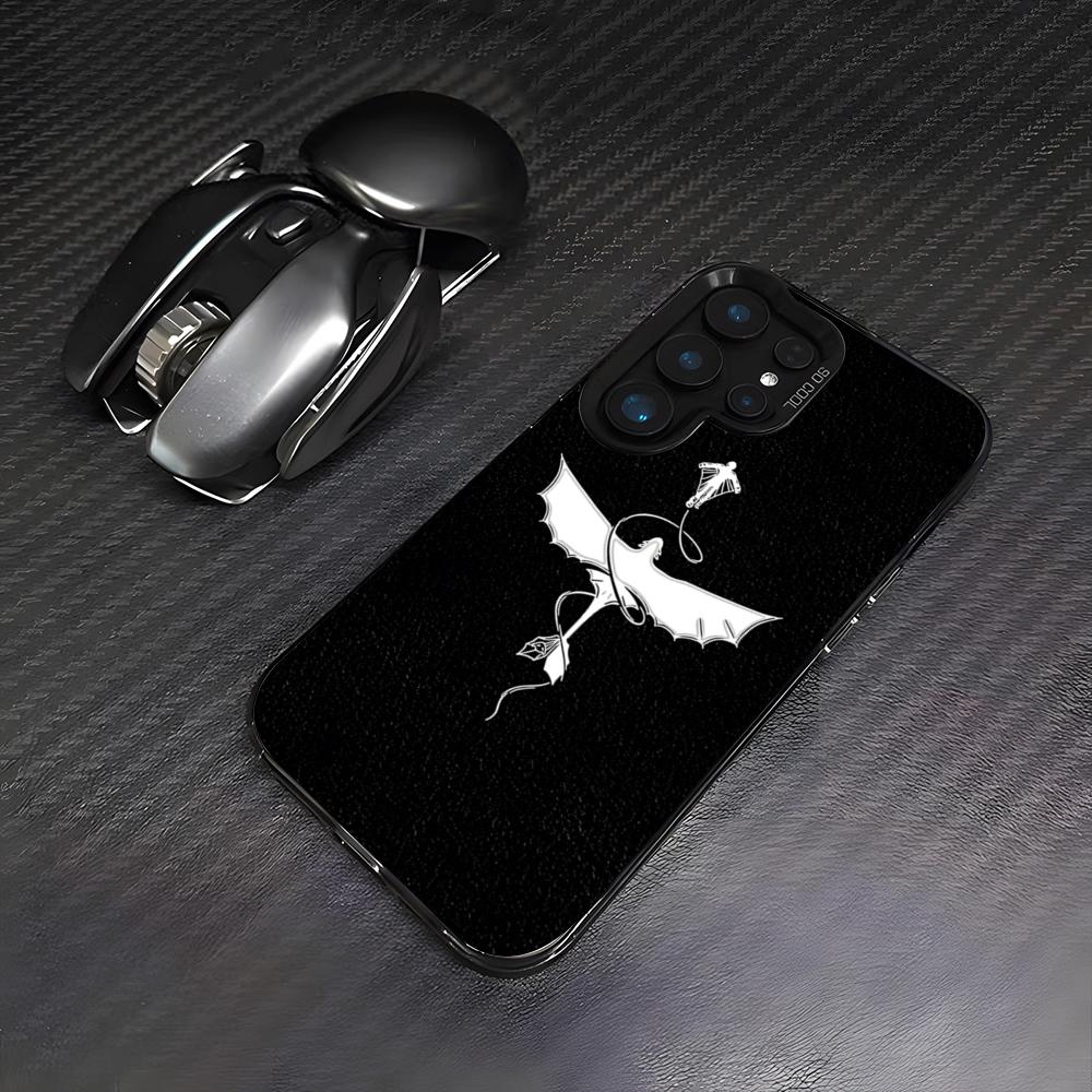 Custodia Telefono Drago Fourth Wing Per Samsung A25 A33 5G A54 A36 A35 A56 A52 A14 Colorata Antiurto