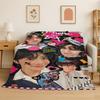 Kpop B-BTS Jung Hoseok J Hope Flannel Blanket Soft Warm Throw Blanket for Bedroom Living Room Bed Travel Camping Picnic Gift
