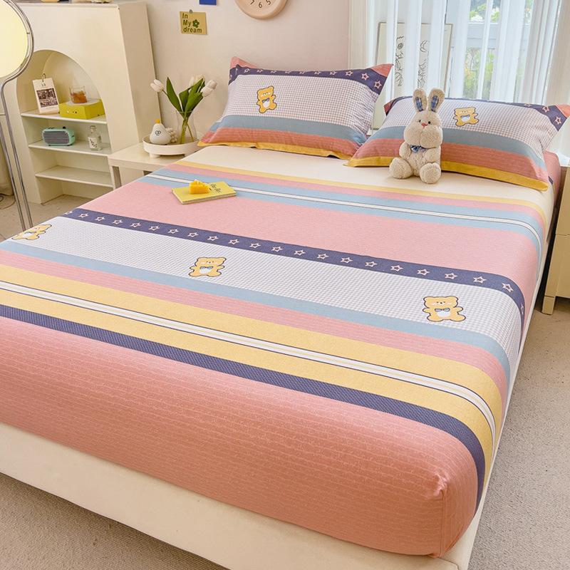 Cotton Printed Mattress, Simmons Mattress Protective Cover, Pure Cotton Lazy Bedspread Pillowcase