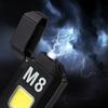 New COB Work Light Portable Mini Flashlight Outdoor Strong Light Waterproof Home Multi Functional Electric Wire Lighter Light Type-C Rechargeable