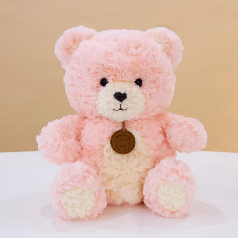 

Cute Bear Plush Valentines Day Gift Fashion Comfortable Sleeping Doll Pillow розовый