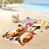 Sabrina Carpenter Glow Print Strandtuch, Großes Weiches Schnelltrocknendes Handtuch für Strand Camping Schwimmen
