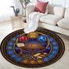 Music Nature Harmony Round Area Rug Under Office Chairs Bedroom Living Room Home Decor