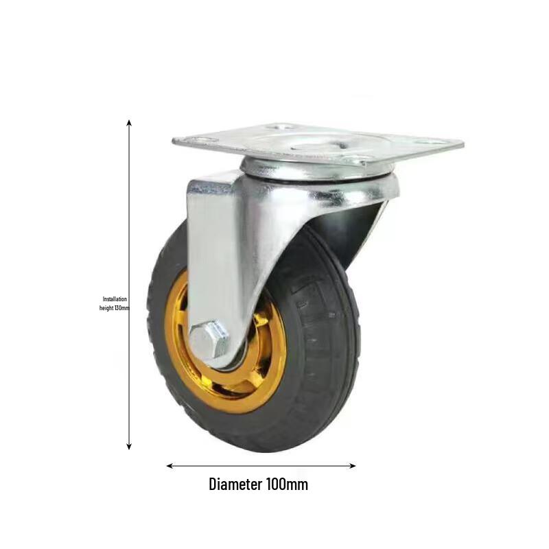 Industrial Rubber Swivel Caster Wheel