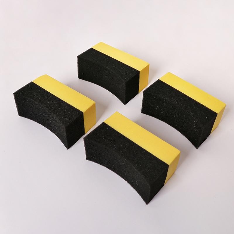 Car Wheel Cleaning Sponge Non-Scratch High Absorption Reusable Pad for Tire Wash Wax Polishing DIY Auto Detailing Work