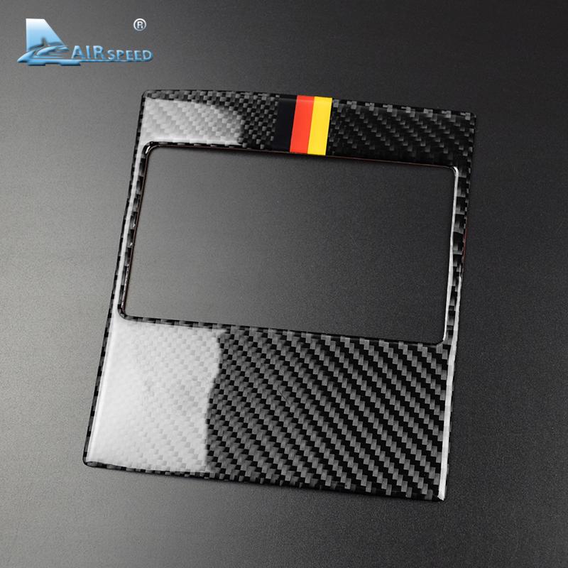 Airspeed Carbon Fiber for Mercedes Benz C Class W204 Accessories Car Rear Air Outlet Vent Cover Sticker Auto Interior Trim Decal