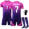 Germany Away Football Jersey Number Crosskimich Purple European Cup Jersey Custom Short-sleeved Jersey
