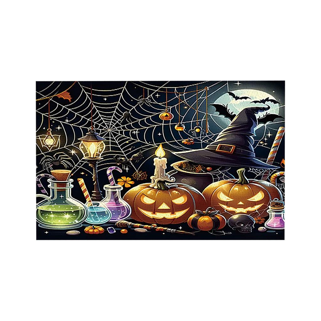 Duch, Kot, Halloween Meal Mat Zestaw 4, Sezonowy, Jesienny Mat Stołowy