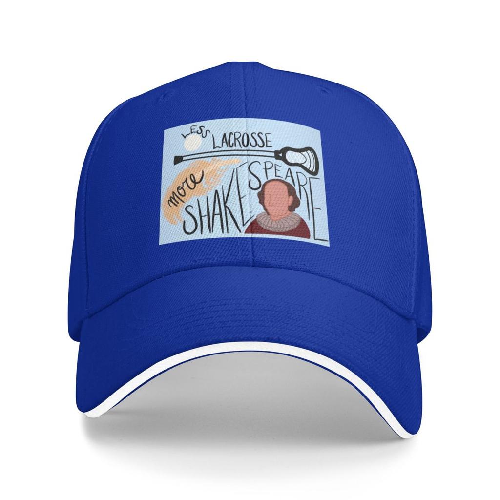 Less Lacrosse More Shakespeare Baseball Cap Hat Man For The Sun Military Tactical Fashionable Wild Ball S Women Mens