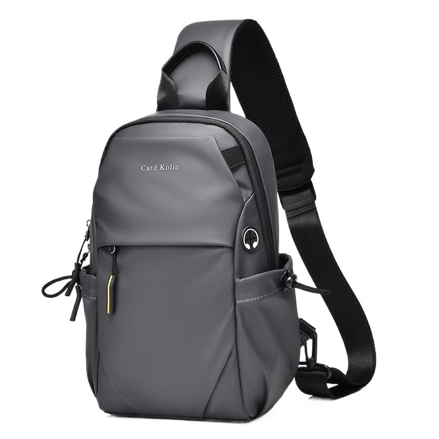 Men Large Capacity Chest Bag, Casual Multifunctional Crossbody Shoulder Bag for Commute