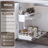 Under Sink Organizer Rack Kitchen Drawer Storage Racks Household Slide Out Type Spice Shelves 2 Layers Portable Condiment Shelf