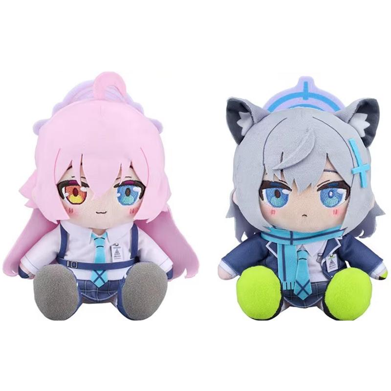 Blue Archive Plush Toy Sunaokami Shiroko Takanashi Hoshino Game Stuffed Doll Cartoon Soft Figurine Gift for Kids Fans Birthday