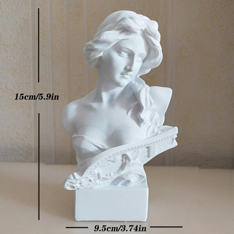 15cm David Statue Head Portraits Mini Gypsum Michelangelo Home Decoration Resin Art Craft Home Decor Sculpture