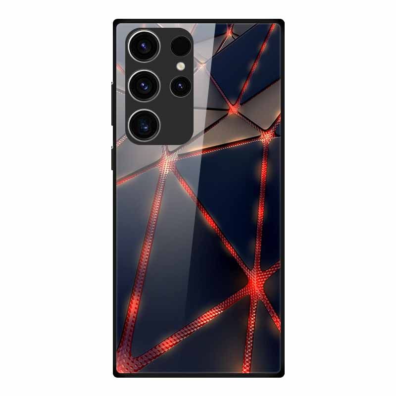 Phone Case For Samsung S23 Ultra Back Cover Case Tempered Glass Soft Funda For Samsung Galaxy S23 Plus Case S 23 + Ultra Coque