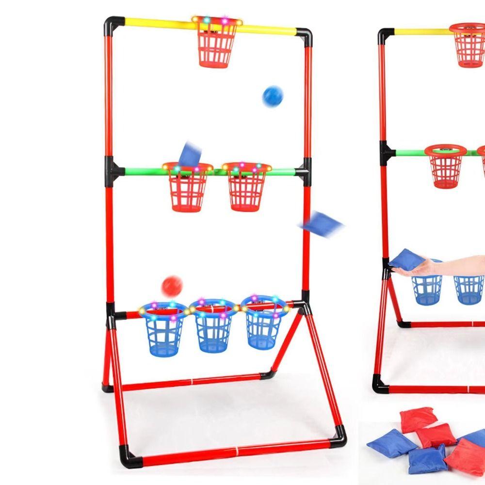 2 in 1 Outdoor Bucket Game Set Portable Carnival Games Combo Set  Backyard Game Supplies