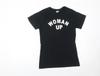 Uneek Women's Black Cotton Quote T-Shirt M Short Sleeve Casual