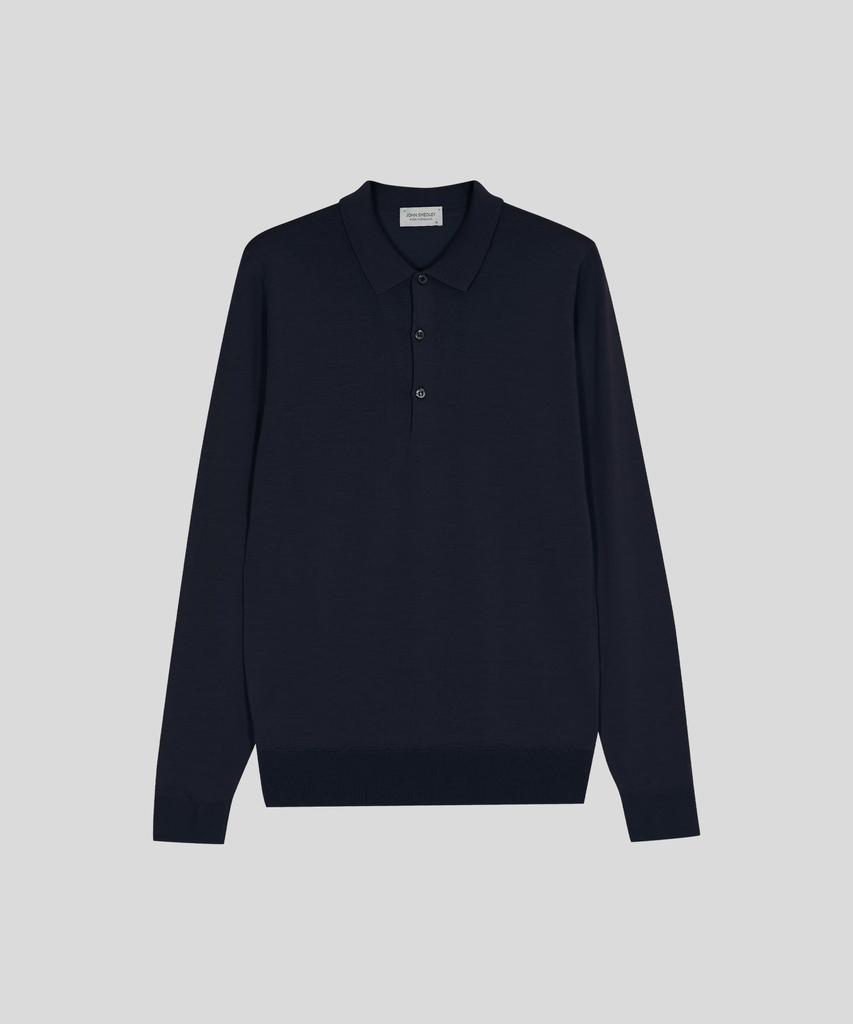 JOHN SMEDLEY Belper Extra Fine Merino Wool Standard Fit Polo Knit Core 10 Colors (A Type)
