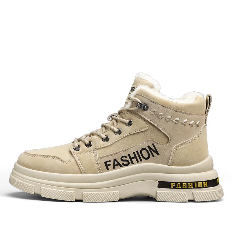 Pánské Absorpce otřesů Protiskluzové a odolné proti opotřebení Střední Móda Outdoor Bavlna Boty Martin Boty Běžné Pánské Boty Sněhule