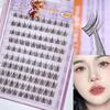 10 Rows Large Capacity Glue-free False Eyelashes Single Cluster 10-12MM C-curled Natural Self-adhesive False Eyelashes